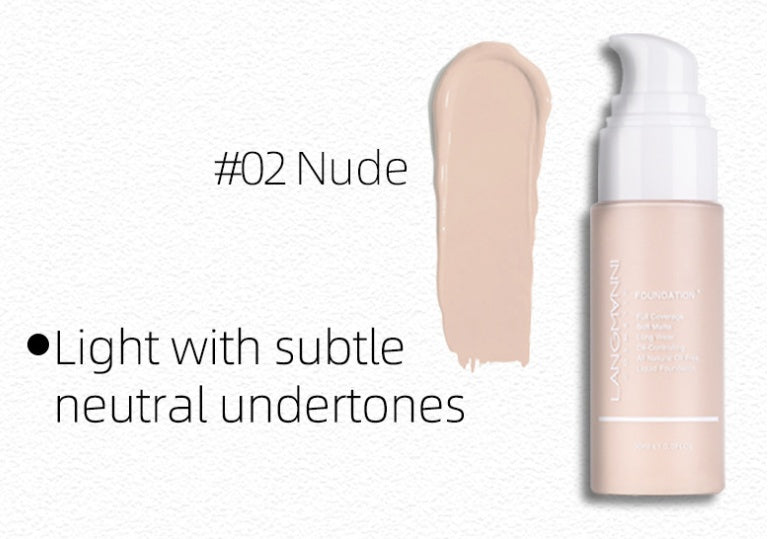 Matte Oil-Control Concealer Liquid Foundation