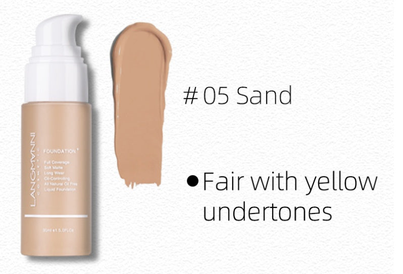 Matte Oil-Control Concealer Liquid Foundation