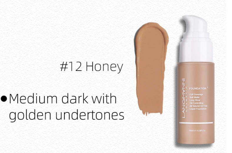 Matte Oil-Control Concealer Liquid Foundation