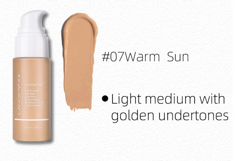 Matte Oil-Control Concealer Liquid Foundation