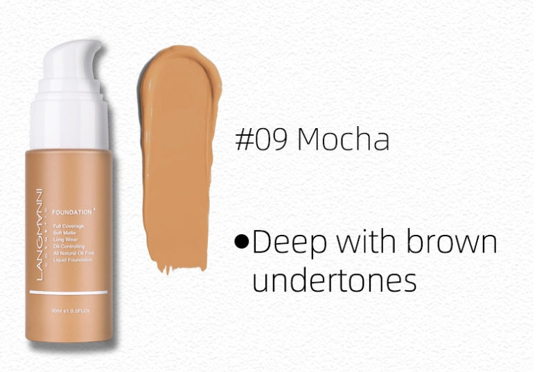 Matte Oil-Control Concealer Liquid Foundation