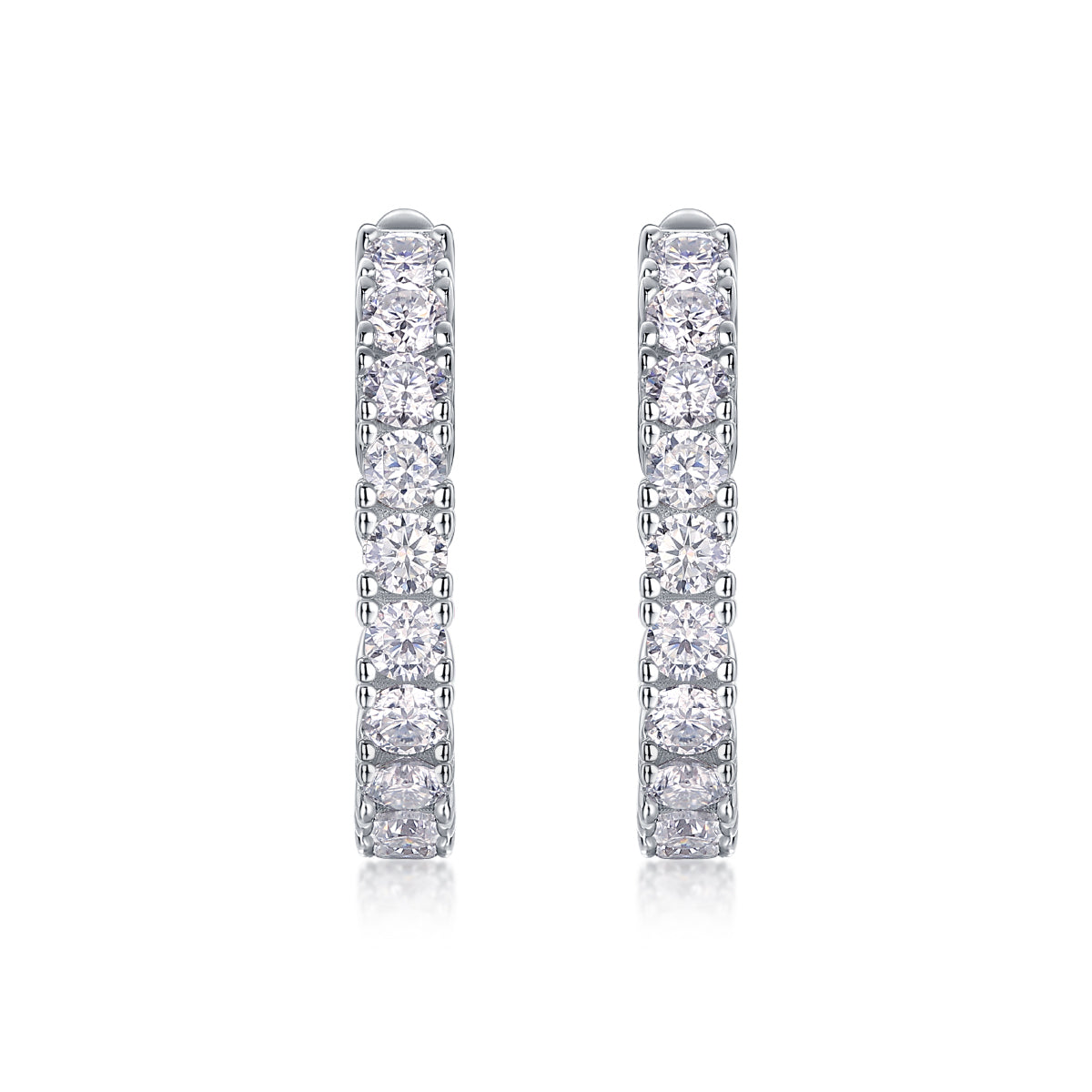 Moissanite Diamond Stud Earrings in S925 Silver